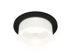 Комплект встраиваемого светильника с акрилом XC6513066 SBK/FR черный песок/белый матовый MR16 GU5.3 (C6513, N6248)