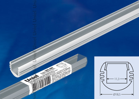 UFE-A07 SILVER 200 POLYBAG Подвесной профиль для светодиодной ленты, анодированный алюминий. Длина 200 см. ТМ Uniel.