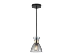 Светильник подвесной TR3406 BK/FGD/SM черный/золото/дымчатый E27 max 60W D135*1000