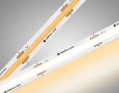 Светодиодная лента GS4751 COB 528Led/14W m/ 24V IP20 3000K/ 5m*10mm*2mm кратность резки 45.45mm (2 конт.)