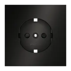 VLSM000712 Накладка для розетки с заземлением и защитными шторками, S70 Metal (антрацит). (ТМ Maytoni)