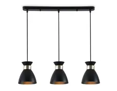 Светильник подвесной TR8469/3 BK/FGD черный/золото E27/3 max 60W 550*135*1000