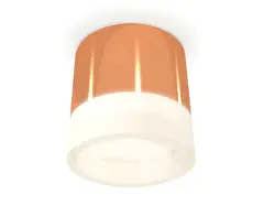 Комплект накладного светильника с акрилом XS8122010 PPG/FR золото розовое полированное/белый матовый GX53 (C8122, N8401)