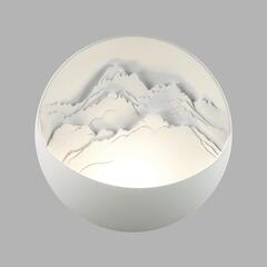 7168/6WL HIGHTECH ODL26 427 Настенный светильник  белый/гипс/металл IP20 LED 12W 3000K 220-240V MONTANA