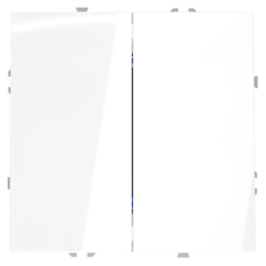 VLS020501 Перекрестный переключатель встраиваемый VOLTUM S70 двухклавишный 10А, (белый глянцевый). (ТМ Maytoni)