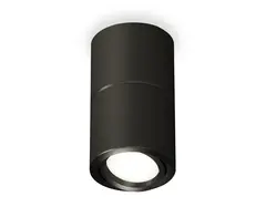 Комплект накладного поворотного светильника XS7402160 SBK/PBK черный песок/черный полированный MR16 GU5.3 (C7402, A2071, C7402, N7002)