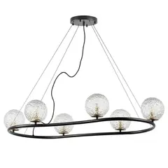 815267 Люстра BARI 6х10W(led) G9 ЧЕРНЫЙ МАТОВЫЙ/ЗОЛОТО Lightstar