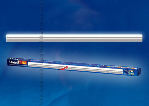 ULI-L02-7W-4200K-SL Линейный светильник LED (аналог Т5), 580Lm, 4200K, выключатель на корпусе.Цвет корпуса - серебристый.