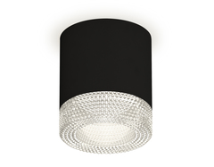 Комплект накладного светильника XS7402010 SBK/CL черный песок/прозрачный MR16 GU5.3 (C7402, N7191)