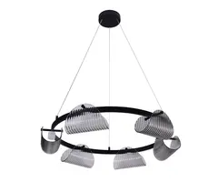 Люстра Каспи черный d75 h150 Led 6*6W (4000K)
