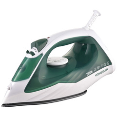 Утюг HomeStar HS-4008 бело-зеленый (2000Вт, пар, тефлоновая подошва, антинакипь)
