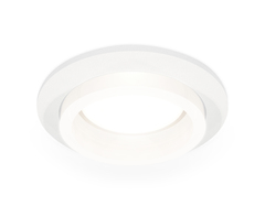 Комплект встраиваемого светильника с акрилом XC6512065 SWH/FR белый песок/белый матовый MR16 GU5.3 (C6512, N6245)