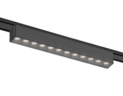 Светильник светодиодный трековый для шинопровода Magnetic Ultra Slim GV1409 BK черный IP20 12W 4200K 48V 24° 230*26*24