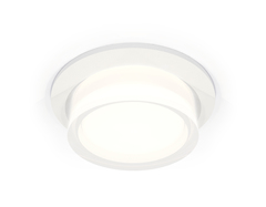 Комплект встраиваемого светильника с акрилом XC6512063 SWH/FR/CL белый песок/белый матовый/прозрачный MR16 GU5.3 (C6512, N6241)