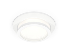 Комплект встраиваемого светильника с акрилом XC6512060 SWH/FR белый песок/белый матовый MR16 GU5.3 (C6512, N6220)