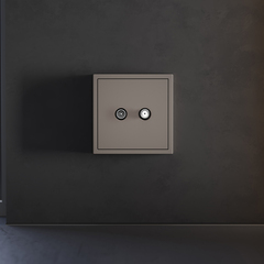 VLS001614 Накладка для розетки телевизионной оконечной TV+SAT, S70 (капучино). (ТМ Maytoni)