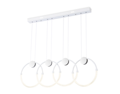 Светильник светодиодный подвесной FL10598/4 WH/CH белый/хром 4200K 45W 940*20*1200 (Без ПДУ)