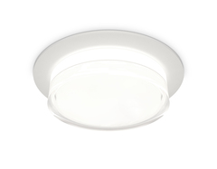 Комплект встраиваемого светильника с акрилом XC8050024 SWH/FR/CL белый песок/белый матовый/прозрачный GX53 (C8050, N8399)