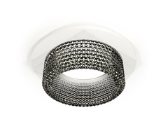 Комплект встраиваемого светильника с композитным хрусталем XC6512041 SWH/BK белый песок/тонированный MR16 GU5.3 (C6512, N6151)