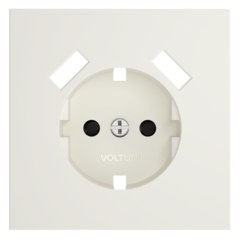 VLS000913 Накладка для розетки с заземлением и защитными шторками, с USB A+A, S70 (хлопок). (ТМ Maytoni)