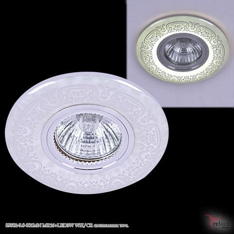 09502-9.0-001MN MR16+LED3W WH/CR светильник точ.