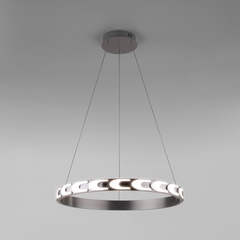 Подвесной светодиодный светильник с пультом управления 90164/1 сатин-никель