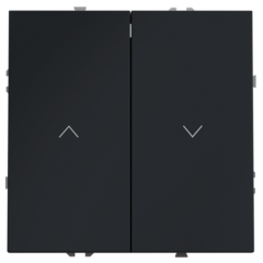 VLS020707 Выключатель встраиваемый VOLTUM S70 для жалюзи 10А, (графит). (ТМ Maytoni)