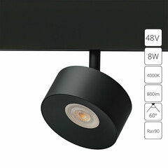 Магнитный трековый светильник Arte Lamp LINEA A4771PL-1BK, 1хLED