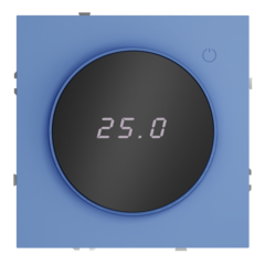 VLS070115 Терморегулятор электронный VOLTUM S70 с индикацией и датчиком, для теплого пола, (деним). (ТМ Maytoni)