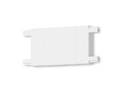 Коннектор прямой для накладного шинопровода Magnetic Ultra Slim GV1107 WH белый 46*26*26