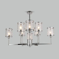 Умная потолочная люстра 60144/8 хром