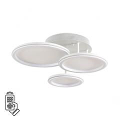 8380/60CL LEDIO LN белый,металл/акрил Умная люстра потолочная с ПДУ и голосовым управлением LED 60W 3000-6500К 220V ALIS SMART