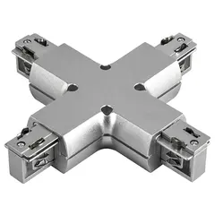 504149 Соединитель трековый трехфазный BARRA X-образный СЕРЫЙ Lightstar