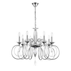 8032/8 CLASSI LN25 20 хром, металл/хрусталь Люстра подвесная Е14 8*40W 220V LAOKA