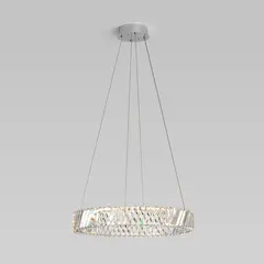 Светодиодная хрустальная люстра 101004 LED никель хрусталь Strotskis, LED