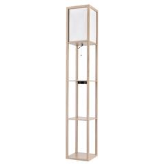 8091/1F COMFI LN25 дерево/белый, дерево/текстиль Торшер Е27 1*60W 220V PRACTIC