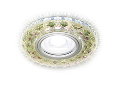 Встраиваемый точечный светильник со светодиодной лентой S288 PR хром/перламутровый хрусталь/MR16+3W(LED WHITE)