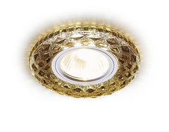 Встраиваемый точечный светильник со светодиодной лентой S288 BK хром/агат/MR16+3W(LED WHITE)