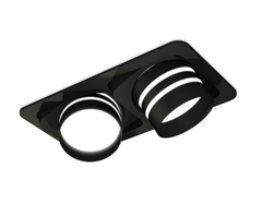 Комплект встраиваемого поворотного светильника XC7664082 SBK/FR черный песок/белый матовый MR16 GU5.3 (C7664, N7142)