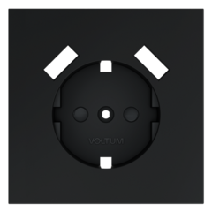 VLS000907 Накладка для розетки с заземлением и защитными шторками, с USB A+A, S70 (графит). (ТМ Maytoni)