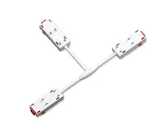 Коннектор питания T-образный для шинопровода Magnetic 220V GL1113 WH белый 250*150*18