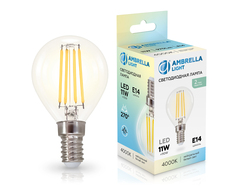 Лампа светодиодная Filament 451134 LED P45 11W E14 4000K 220-240V