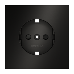VLSM000712 Накладка для розетки с заземлением и защитными шторками, S70 Metal (антрацит). (ТМ Maytoni)