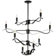 733287 Люстра RAGNO 8х40W E14 ЧЕРНЫЙ МАТОВЫЙ Lightstar