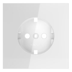 VLS000601 Накладка для розетки с заземлением, S70 (белый глянцевый). (ТМ Maytoni)