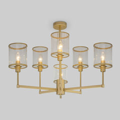 Умная потолочная люстра 60144/6 золото