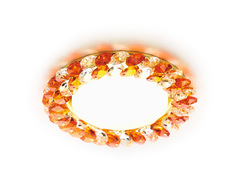 Встраиваемый точечный светильник G206 TI/G золото/янтарный GX53