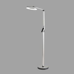 8333/15FL LEDIO LN26 458 серебро, металл/пластик Торшер LED 15W 3000/4000/6000K CCT/диммер/LCD 220-240V GENRI