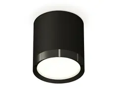 Комплект накладного светильника XS8142002 SBK/PBK черный песок/черный полированный GX53 (C8142, N8113)