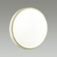 7628/EL PALE SN 118 Светильник пластик/беленый под дер. LED 72Вт 3000-6300K D500 IP43 пульт ДУ LOSTA